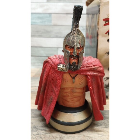 NECA King Leonidas Resin Mini Bust THIS IS SPARTA! Original Box - Picture 2 of 16
